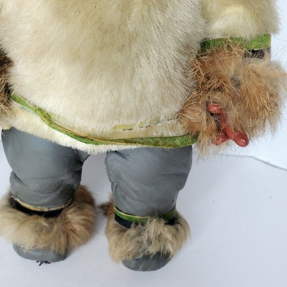 Native American Indian Doll Baby Dolls Leather Clothes 12 inches Set 2 Vintage - Picture 8 of 12